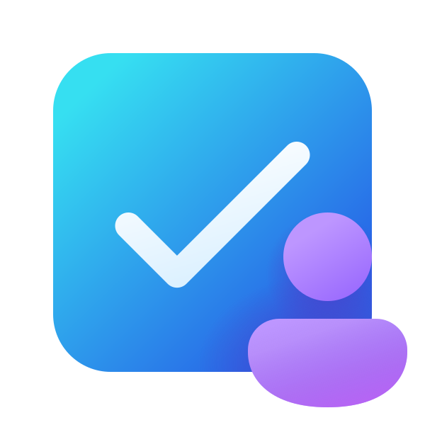 Ic Fluent Checkbox Person 24 Color