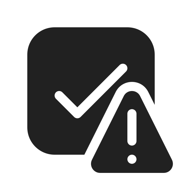 Ic Fluent Checkbox Warning 20 Filled