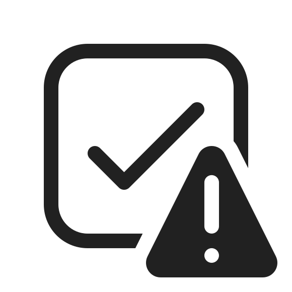 Ic Fluent Checkbox Warning 20 Regular