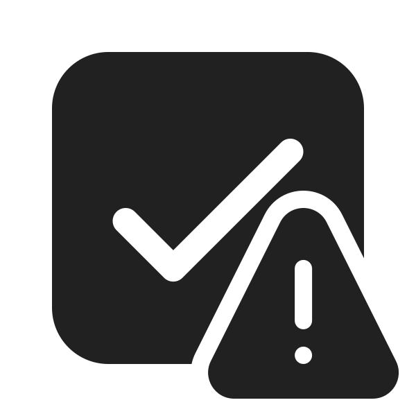Ic Fluent Checkbox Warning 24 Filled