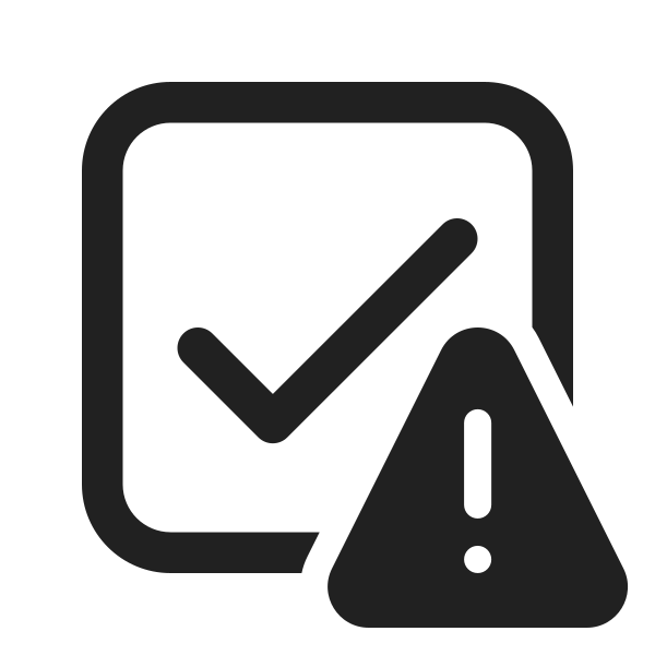 Ic Fluent Checkbox Warning 24 Regular