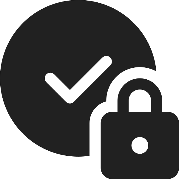 Ic Fluent Checkmark Lock 16 Filled