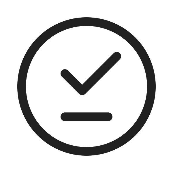 Ic Fluent Checkmark Underline Circle 20 Regular