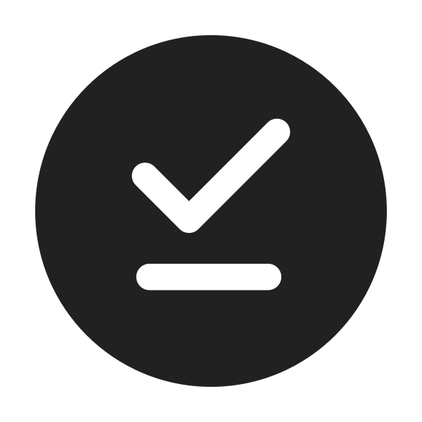 Ic Fluent Checkmark Underline Circle 24 Filled