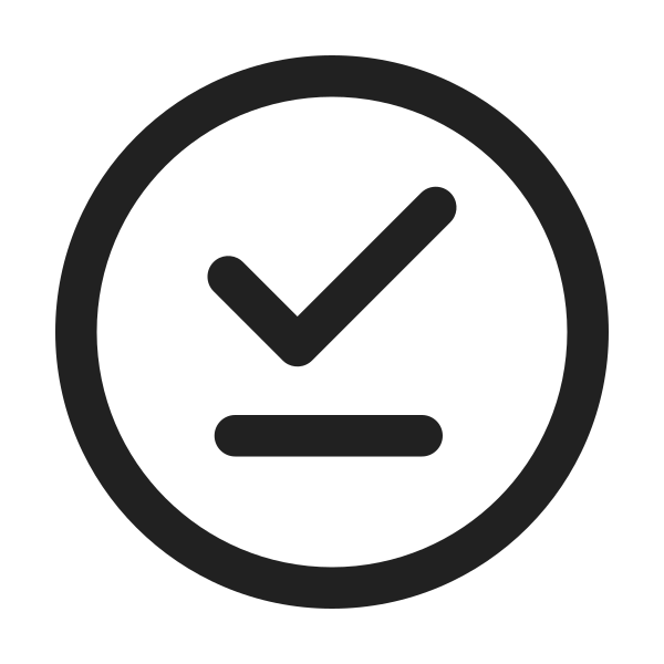 Ic Fluent Checkmark Underline Circle 24 Regular