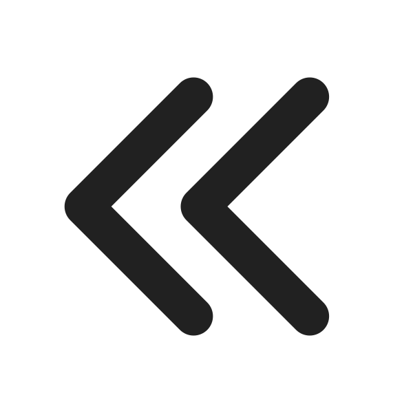 Ic Fluent Chevron Double Left 16 Filled