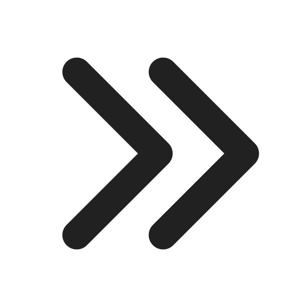 Ic Fluent Chevron Double Right 16 Filled