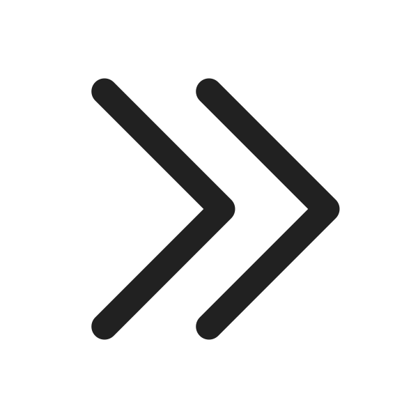 Ic Fluent Chevron Double Right 16 Regular