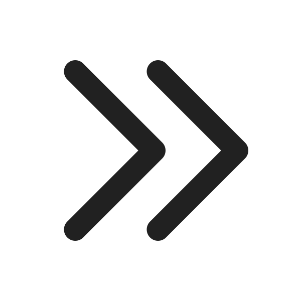 Ic Fluent Chevron Double Right 20 Filled