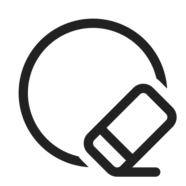Ic Fluent Circle Eraser 20 Regular