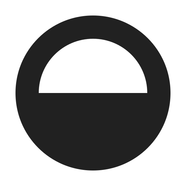 Ic Fluent Circle Half Fill 12 Filled