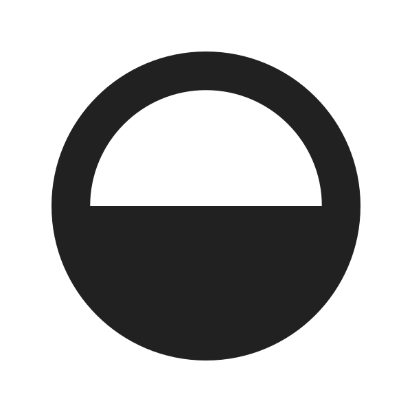 Ic Fluent Circle Half Fill 16 Filled