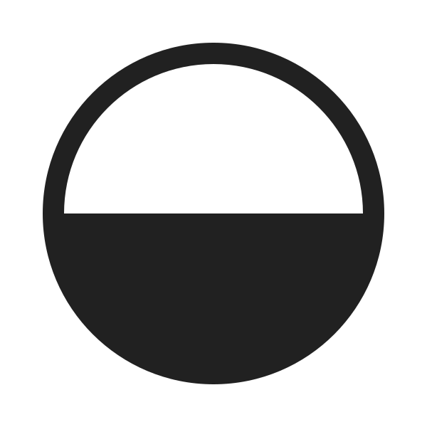 Ic Fluent Circle Half Fill 20 Regular