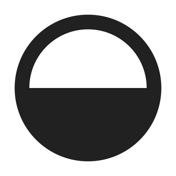 Ic Fluent Circle Half Fill 24 Filled