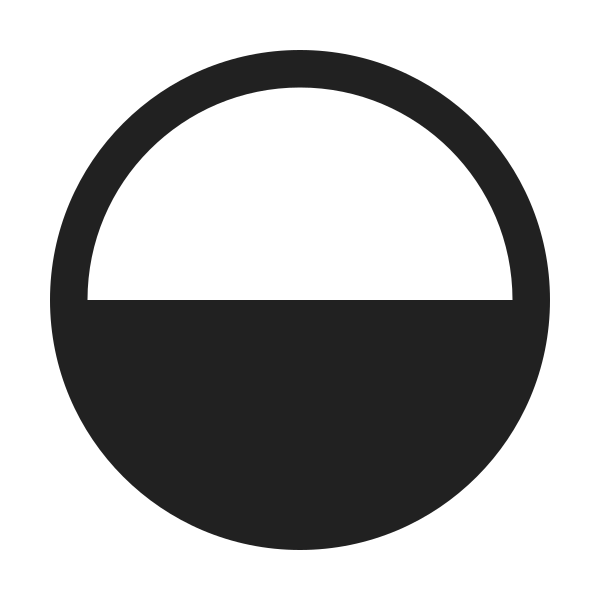 Ic Fluent Circle Half Fill 24 Regular
