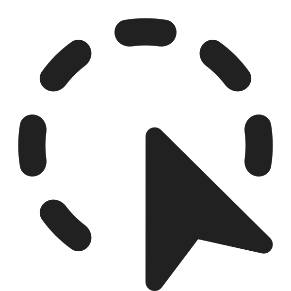 Ic Fluent Circle Hint Cursor 16 Filled