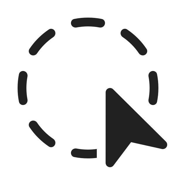 Ic Fluent Circle Hint Cursor 20 Regular