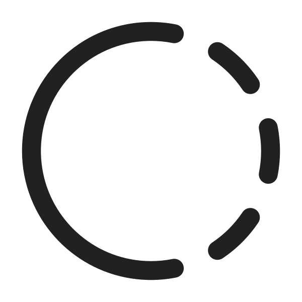 Ic Fluent Circle Hint Half Vertical 24 Regular