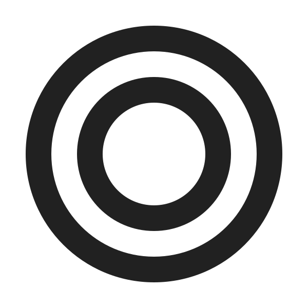 Ic Fluent Circle Multiple Concentric 24 Filled