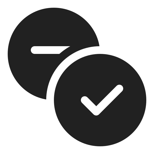 Ic Fluent Circle Multiple Subtract Checkmark 20 Filled