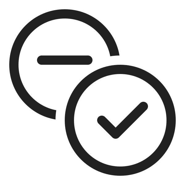 Ic Fluent Circle Multiple Subtract Checkmark 20 Regular