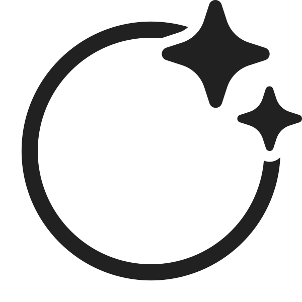 Ic Fluent Circle Sparkle 28 Regular