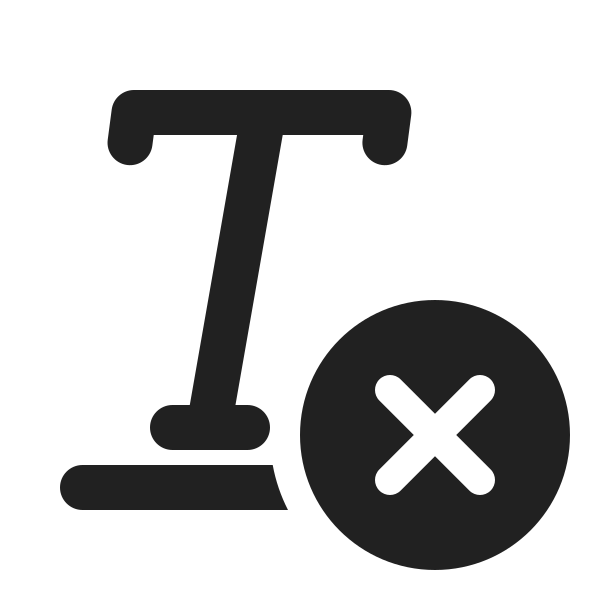 Ic Fluent Clear Formatting 20 Filled