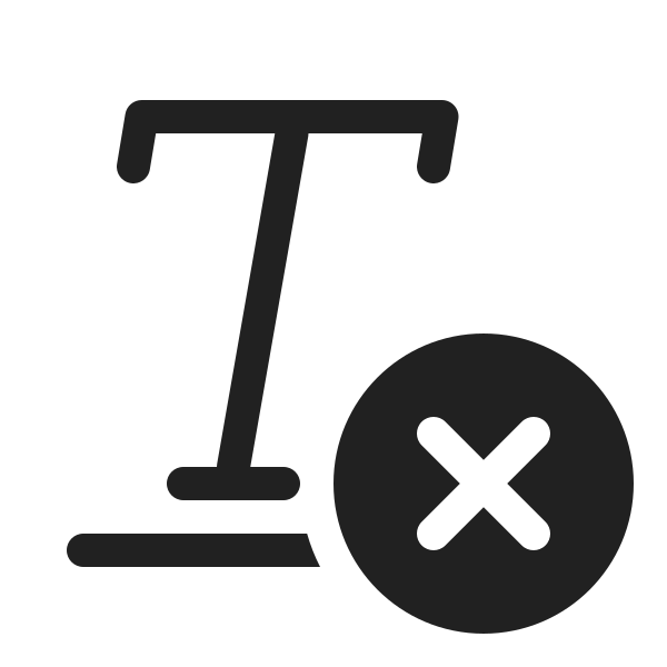 Ic Fluent Clear Formatting 20 Regular