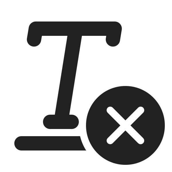 Ic Fluent Clear Formatting 24 Filled