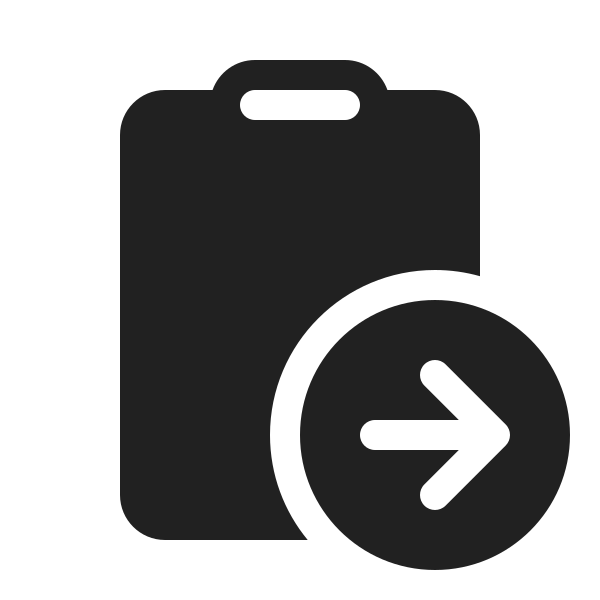 Ic Fluent Clipboard Arrow Right 20 Filled