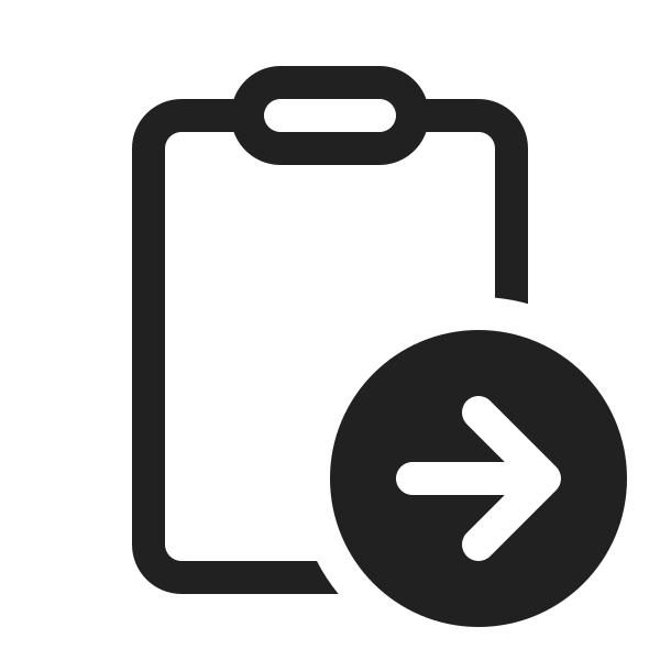 Ic Fluent Clipboard Arrow Right 20 Regular