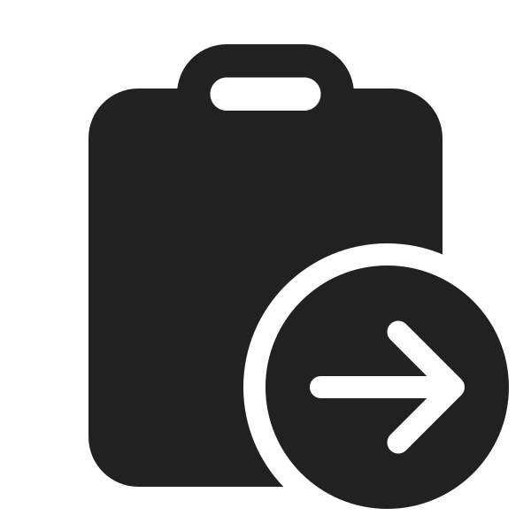 Ic Fluent Clipboard Arrow Right 24 Filled
