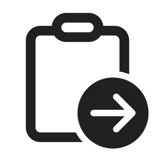 Ic Fluent Clipboard Arrow Right 24 Regular