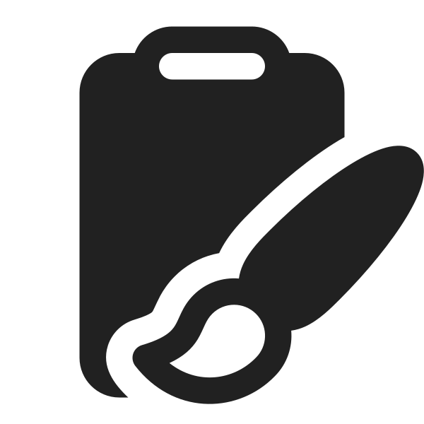Ic Fluent Clipboard Brush 16 Filled