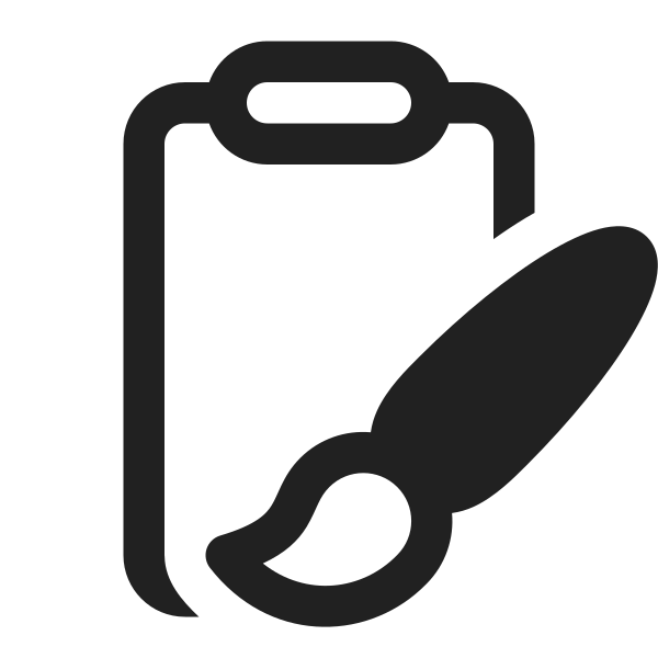 Ic Fluent Clipboard Brush 16 Regular
