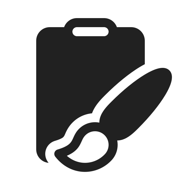 Ic Fluent Clipboard Brush 20 Filled