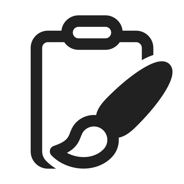 Ic Fluent Clipboard Brush 24 Regular
