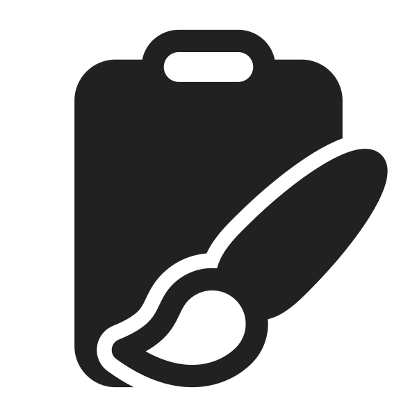 Ic Fluent Clipboard Brush 28 Filled