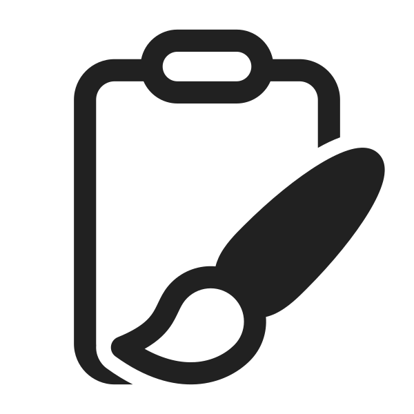 Ic Fluent Clipboard Brush 28 Regular