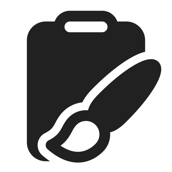 Ic Fluent Clipboard Brush 32 Filled
