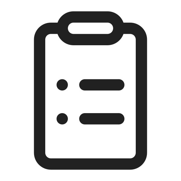 Ic Fluent Clipboard Bullet List 16 Regular