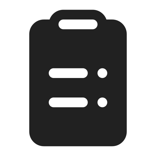 Ic Fluent Clipboard Bullet List Rtl 16 Filled