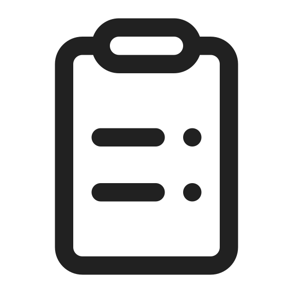 Ic Fluent Clipboard Bullet List Rtl 16 Regular