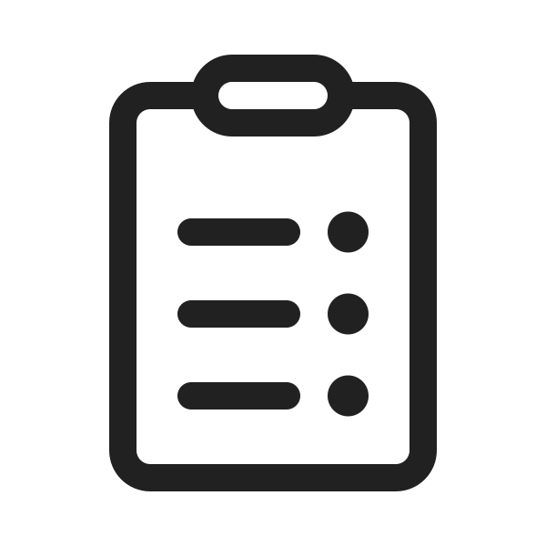 Ic Fluent Clipboard Bullet List Rtl 20 Regular