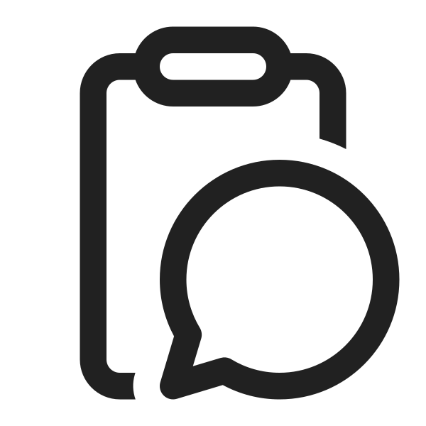 Ic Fluent Clipboard Chat Empty 16 Regular