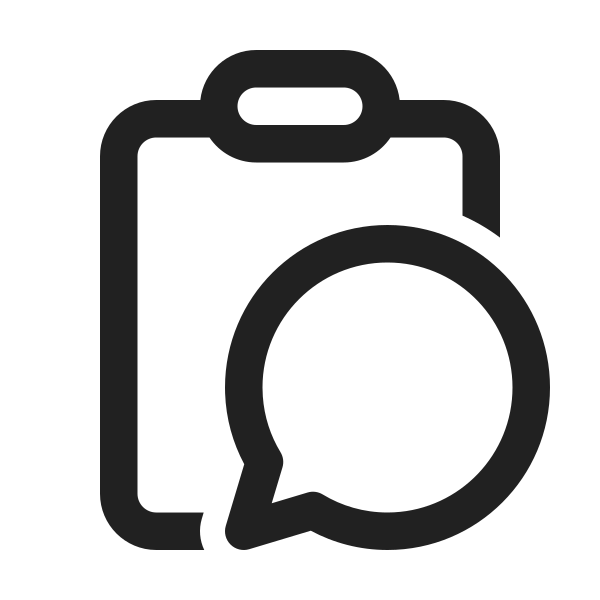 Ic Fluent Clipboard Chat Empty 24 Regular