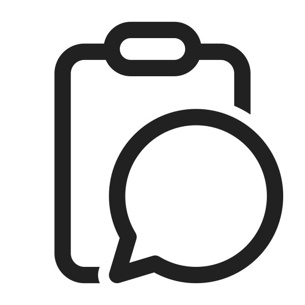 Ic Fluent Clipboard Chat Empty 28 Regular