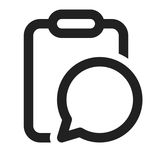 Ic Fluent Clipboard Chat Empty 32 Regular