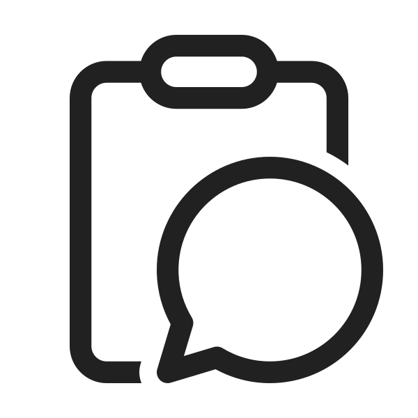 Ic Fluent Clipboard Chat Empty 48 Regular