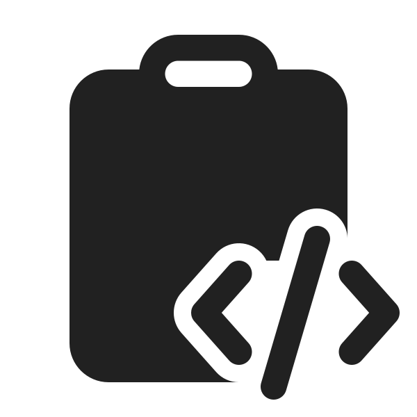 Ic Fluent Clipboard Code 24 Filled